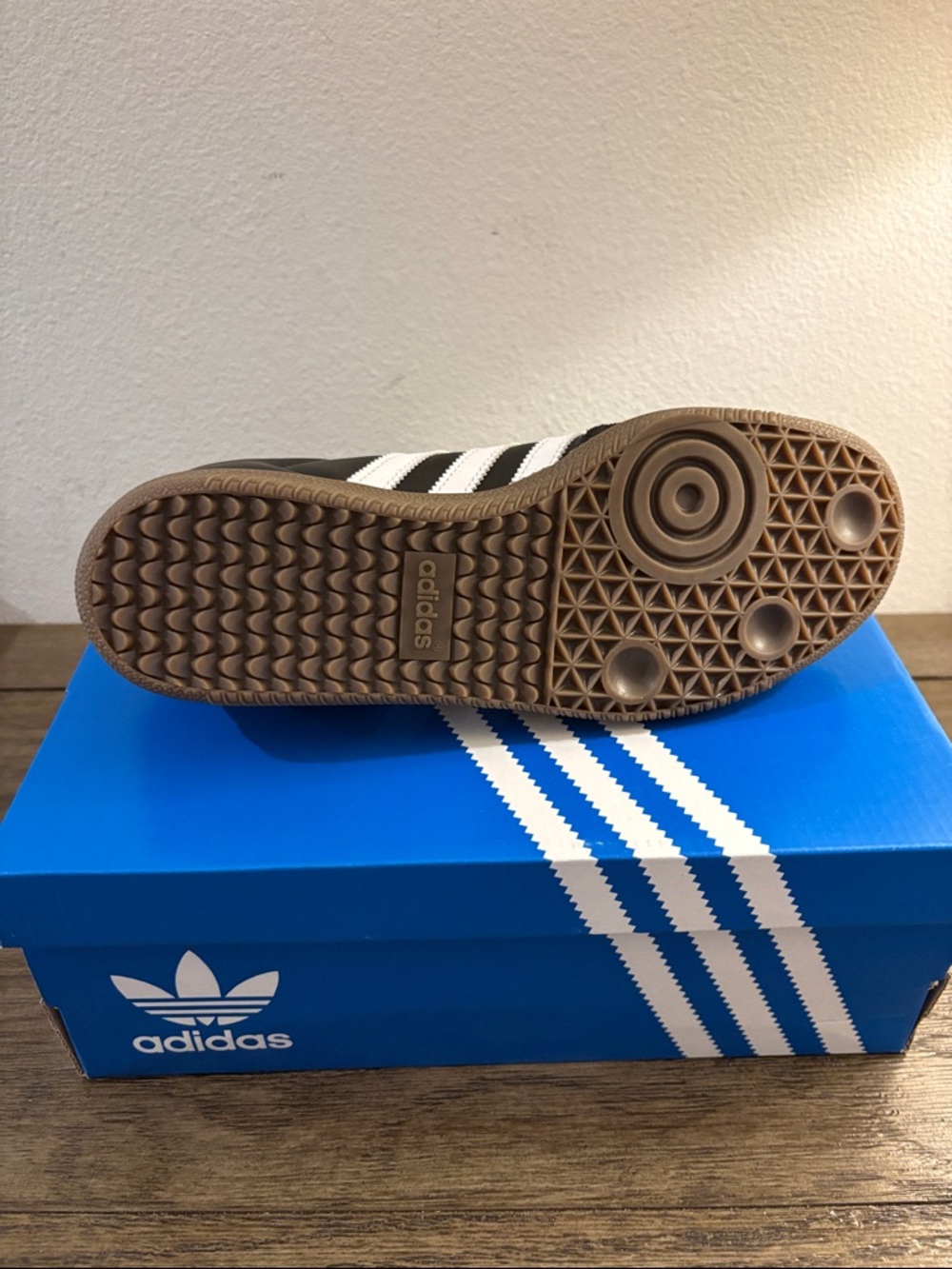 NIB [adidas] Samba OG Original Sneakers Shoes Black Youth 4/Women’s 5.5, Y6/W7.5 - Picture 11 of 13